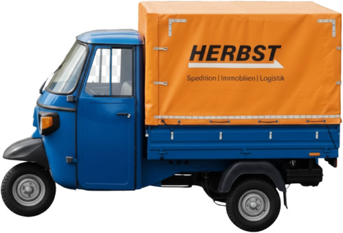 Fahrzeug mit Hinweis auf aktuelles Immobilienangebot